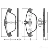 Тормозные колодки, комплект BOSCH D1341 8452 Mercedes E-Class (A207) 4 Кабриолет 2.1 E 220 BlueTEC (2001) 177 л.с. 2014 – 2024 D1341 8452 0986tb3049