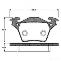 Тормозные колодки, комплект BOSCH 6016788 4047023035776 0986tb2354 JX 85A