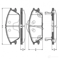 Тормозные колодки, комплект BOSCH 0986tb2116 L5PIZ 6016892 E1 90R - 01249/287