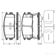 Тормозные колодки, комплект BOSCH 4047024559646 0986tb3008 EL8RV G1 Opel Antara (D) 1 Кроссовер 2.0 CDTI 127 л.с. 2008 – 2011