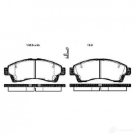 Тормозные колодки, комплект BOSCH K27X3 VZ 0986tb2759 4047024114012 6016676