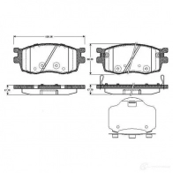 Тормозные колодки, комплект BOSCH 0986tb2935 D1156 8266 D1156 8266 Hyundai i20 (PB) 1 2008 – 2015