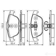 Тормозные колодки, комплект BOSCH 342672 0986495105 BP1567 24253 - Изображение 6