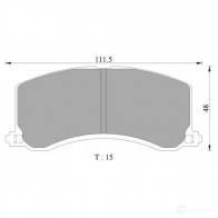 Тормозные колодки, комплект BOSCH 234 00 1193488538 0986ab2318 7557-D677