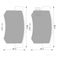 Тормозные колодки, комплект BOSCH 7418- D537 0986ab2553 Honda Inspire BP2553