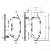 Тормозные колодки, комплект BOSCH D 562 7441 D 562 7441 0986tb2222 Toyota Camry (XV20) 2 Универсал