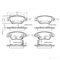 Тормозные колодки, комплект BOSCH K37Y D2 6016932 0986tb2777 4047024114210