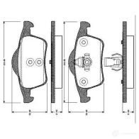 Тормозные колодки, комплект BOSCH D 795 7665 0986tb2352 D 795 7665 Volvo S80 1 (184) Седан 2.3 R 265 л.с. 2000 – 2005