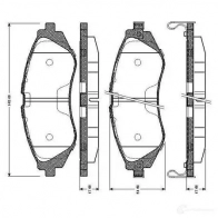 Тормозные колодки, комплект BOSCH 0986tb2317 D 797 7667 1193496400 D 797 7667