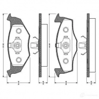 Тормозные колодки, комплект BOSCH 6013998 D 694 7569 D 694 7569 0986tb2300