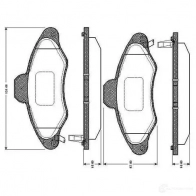 Тормозные колодки, комплект BOSCH 4047023034045 JNZ7 1 Ford Escort 7 (FA, GAL, ABL) Хэтчбек 1.8 Endura Turbo D 70 л.с. 1995 – 1998 0986tb2185