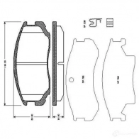 Тормозные колодки, комплект BOSCH 0986tb2651 UI01 DM Mitsubishi Lancer 6 (C6, C7) Хэтчбек 2.0 D (C67A) 68 л.с. 1992 – 1993 4047024113169