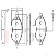 Тормозные колодки, комплект BOSCH Fiat Ducato X2ZHG 0986tb2944 E9 90R - 01108/1627