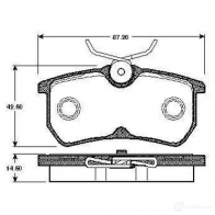 Тормозные колодки, комплект BOSCH D 886 7763 Ford Focus 2 Хэтчбек 1.6 Flex 105 л.с. 2007 – 2009 0986tb2339 D 886 7763