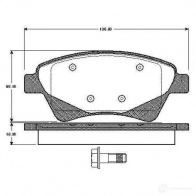 Тормозные колодки, комплект BOSCH 0986tb2852 WVA 23930 E9 90R - 01108/879 Renault Megane (EM) 2 Кабриолет 2.0 139 л.с. 2003 – 2007