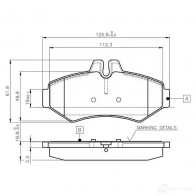 Тормозные колодки, комплект BOSCH D 928 7829 Mercedes Sprinter (904) 1 Фургон 2.9 414 D 4x4 122 л.с. 1997 – 2006 D 928 7829 0986tb2046