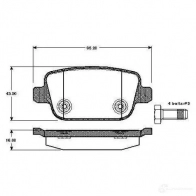 Тормозные колодки, комплект BOSCH 1QZBU D7 Land Rover Freelander 2 (L359) Внедорожник 0986tb2984 4047024257757