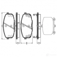 Тормозные колодки, комплект BOSCH 0986tb3041 0TBAHK 1193496819 E9 90R - 01108/840