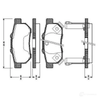 Тормозные колодки, комплект BOSCH 6015314 0986tb2573 4047024112636 XVPC IF7