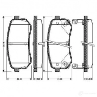 Тормозные колодки, комплект BOSCH 6016322 RGR 8G 4047024115255 0986tb2893