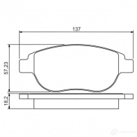 Тормозные колодки, комплект BOSCH 0986495225 BP1523 23600 342741 - Изображение 7