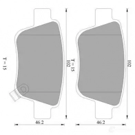 Тормозные колодки, комплект BOSCH Toyota Estima (XR50) 2 Минивэн 3.5 (GSR50W. GSR50) 280 л.с. 2006 – 2025 BP2267 0986ab2267 23 620