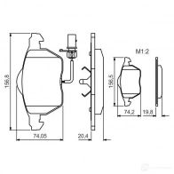 Тормозные колодки, комплект BOSCH 342756 BP1539 20676 0986495241 - Изображение 8