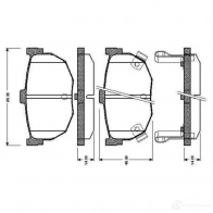 Тормозные колодки, комплект BOSCH MG81J8 N Hyundai Elantra (XD) 3 Седан 1.8 127 л.с. 2004 – 2006 0986tb2619 4047024112933