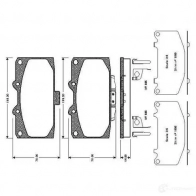 Тормозные колодки, комплект BOSCH Subaru Impreza (GD) 2 Седан 2.0 i WRx AWD (GDA) 228 л.с. 2002 – 2005 4047023035134 CLL 4A9V 0986tb2294