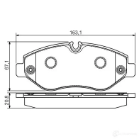 Тормозные колодки, комплект BOSCH 0986495098 342665 29192 BP1552 - Изображение 6