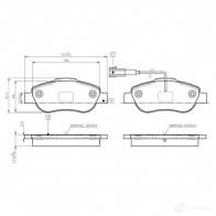 Тормозные колодки, комплект BOSCH E9 90R - 01108/1006 0986tb3030 6016816 80RA972