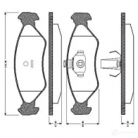 Тормозные колодки, комплект BOSCH 1197986151 0986tb2159 4047023033789 X7M 9VLA