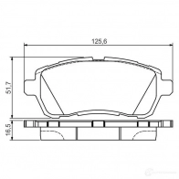 Тормозные колодки, комплект BOSCH 0986495108 342675 BP1561 24675 - Изображение 7