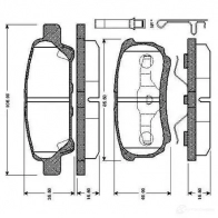 Тормозные колодки, комплект BOSCH 6016674 0986tb2866 4047024115033 N06 3Z