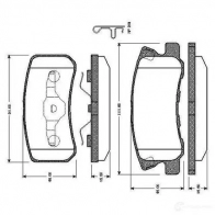 Тормозные колодки, комплект BOSCH 6014238 0986tb2385 D 868 7743 D 868 7743