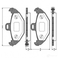 Тормозные колодки, комплект BOSCH 0986tb2337 E9 90R - 01119/191 WVA 21965 Renault Laguna (K56) 1 Универсал 2.2 dT (K569) 113 л.с. 1996 – 2001