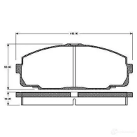 Тормозные колодки, комплект BOSCH 4047024113435 19LI D1 Toyota Hiace (H100) 4 Автобус 0986tb2688