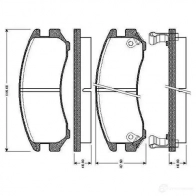 Тормозные колодки, комплект BOSCH 0986tb2566 2R VO28 4047024111240 Suzuki Swift (MZ, EZ) 2 2004 – 2010