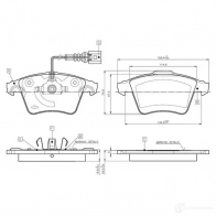 Тормозные колодки, комплект BOSCH 1197986204 0986tb2864 4047024115019 YS22 U