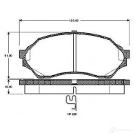 Тормозные колодки, комплект BOSCH D 798 7670 D 798 7670 0986tb2343 Mazda 323 (BJ) 6 Седан