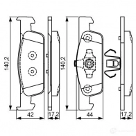 Тормозные колодки, комплект BOSCH BP1623 25703 0986495334 342826 - Изображение 3