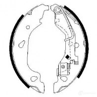 Барабанные тормозные колодки, комплект BOSCH 8KA8W 0986487596 341662 B S836 - Изображение 8