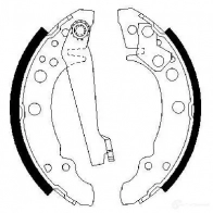 Барабанные тормозные колодки, комплект BOSCH 341407 BS40 2 0986487002 7DHSLES - Изображение 2