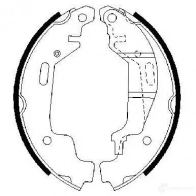 Барабанные тормозные колодки, комплект BOSCH RBVRPU 341645 BS81 8 0986487576 - Изображение 4
