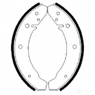 Барабанные тормозные колодки, комплект BOSCH 0986487367 341540 C3YKH BS6 17 - Изображение 4