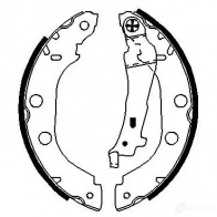 Барабанные тормозные колодки, комплект BOSCH 341747 BI8OMG 0986487699 BS 919 - Изображение 5