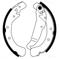 Барабанные тормозные колодки, комплект BOSCH NGTE8 B S804 341631 0986487554 - Изображение 6