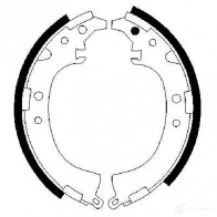 Барабанные тормозные колодки, комплект