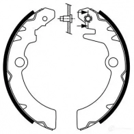 Барабанные тормозные колодки, комплект BOSCH 0986487760 B1FNX 341811 B S980 - Изображение 6