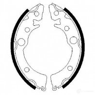Барабанные тормозные колодки, комплект BOSCH CXZ5R87 0986487233 BS 494 341456